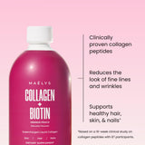 Etiqueta de MAËLYS Collagen con información de ingredientes