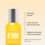 MAËLYS RE-SHINE sérum corporal, textura ligera para absorción rápida.