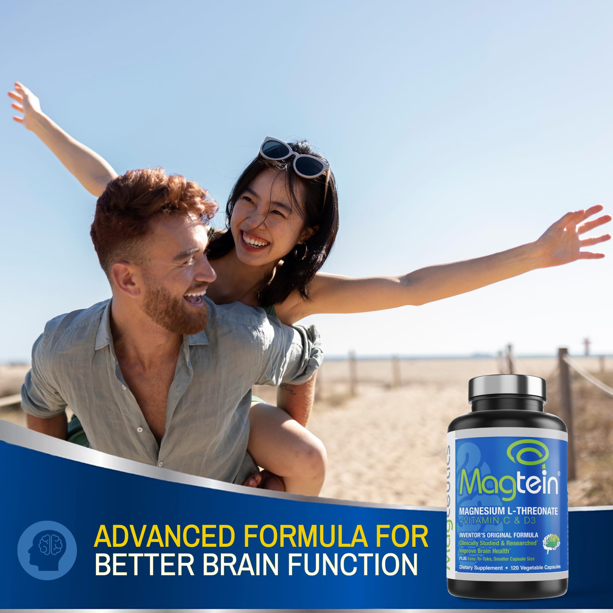 Magceutics Magtein ingredientes clave: vitamina C y D para soporte cerebral general
