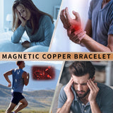 Pulsera de cobre MagEnergy ajustable 6.8 pulgadas para muñecas