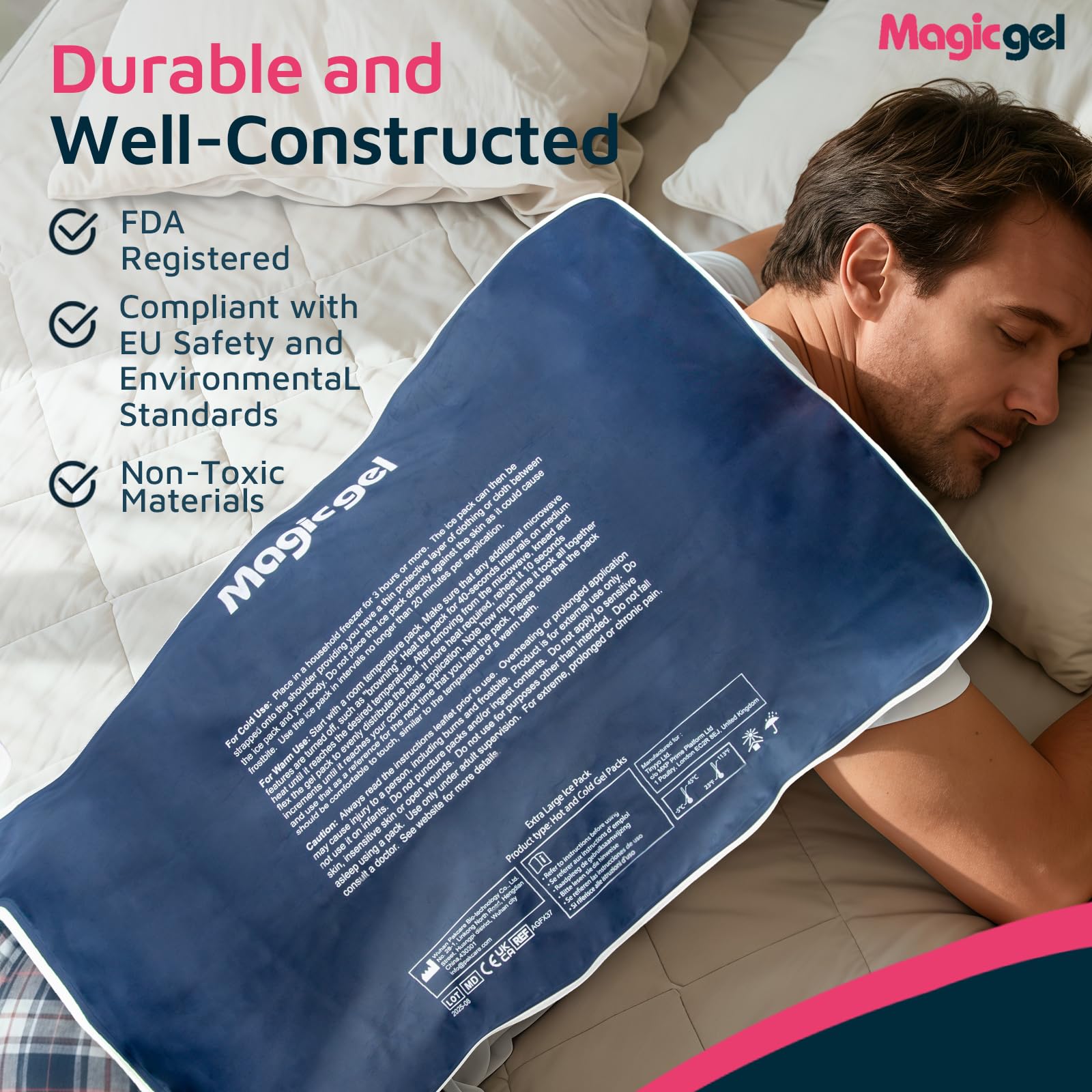 Magic Gel Extralargo cobertura de espalda desde cuello hasta sacro para sesiones en casa