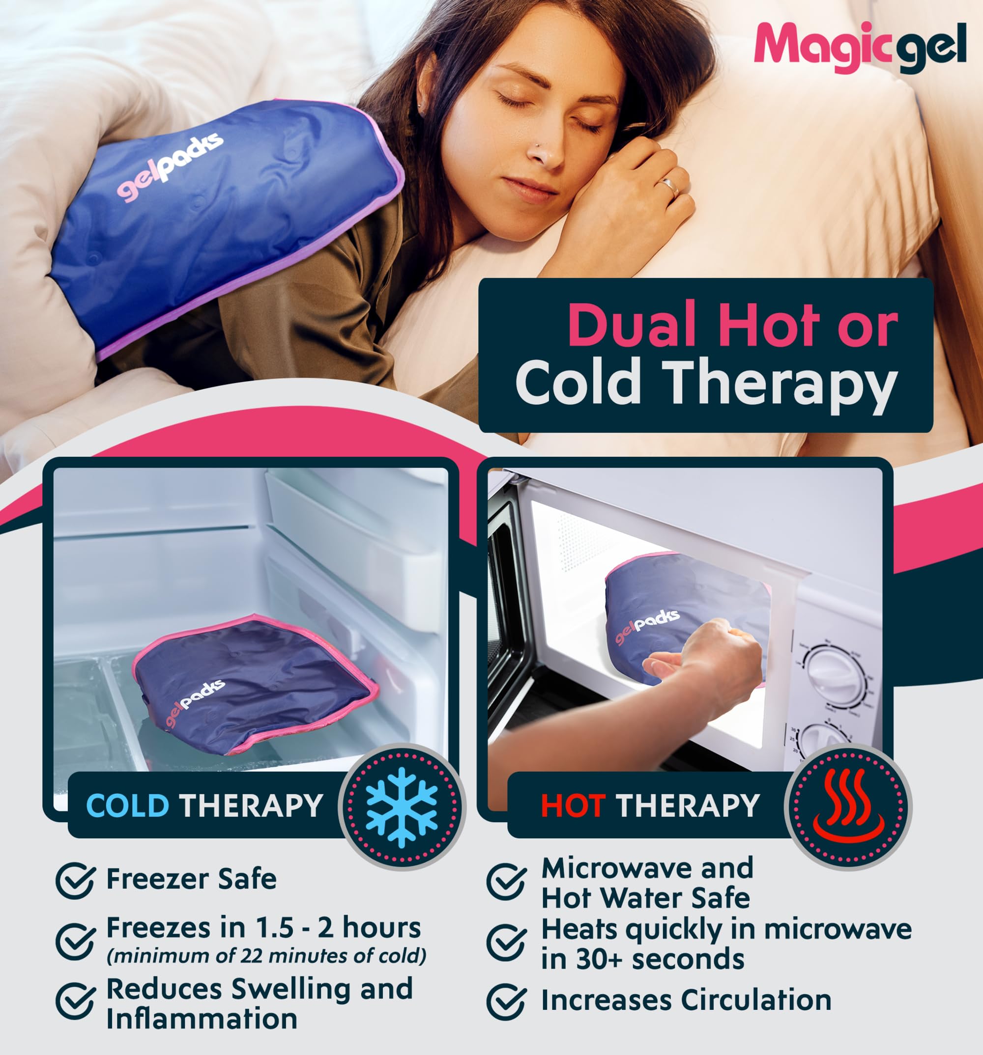 Magic Gel: Ideal para dormir con frío directo desde el refrigerador