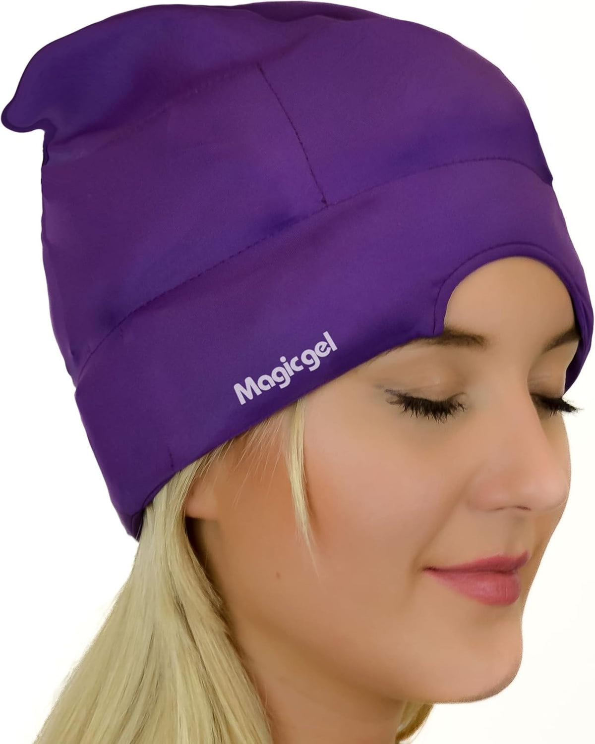 Magic Gel venda fria para migrañas, vista frontal del producto