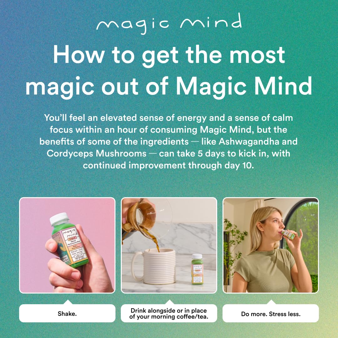 Magic Mind Shot: apto para keto, vegetariano y vegano.