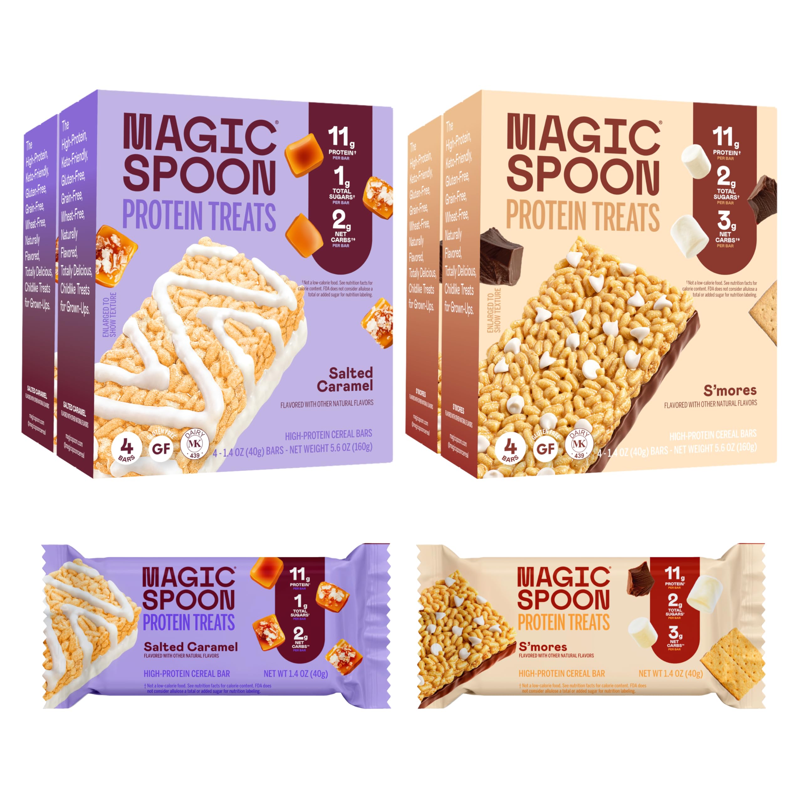 Magic Spoon barra proteina caramelo salado: sabor suave y proteína de alto valor