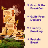 Magic Spoon barra proteica Smores snack post-entrenamiento, energiza sin pesadez.