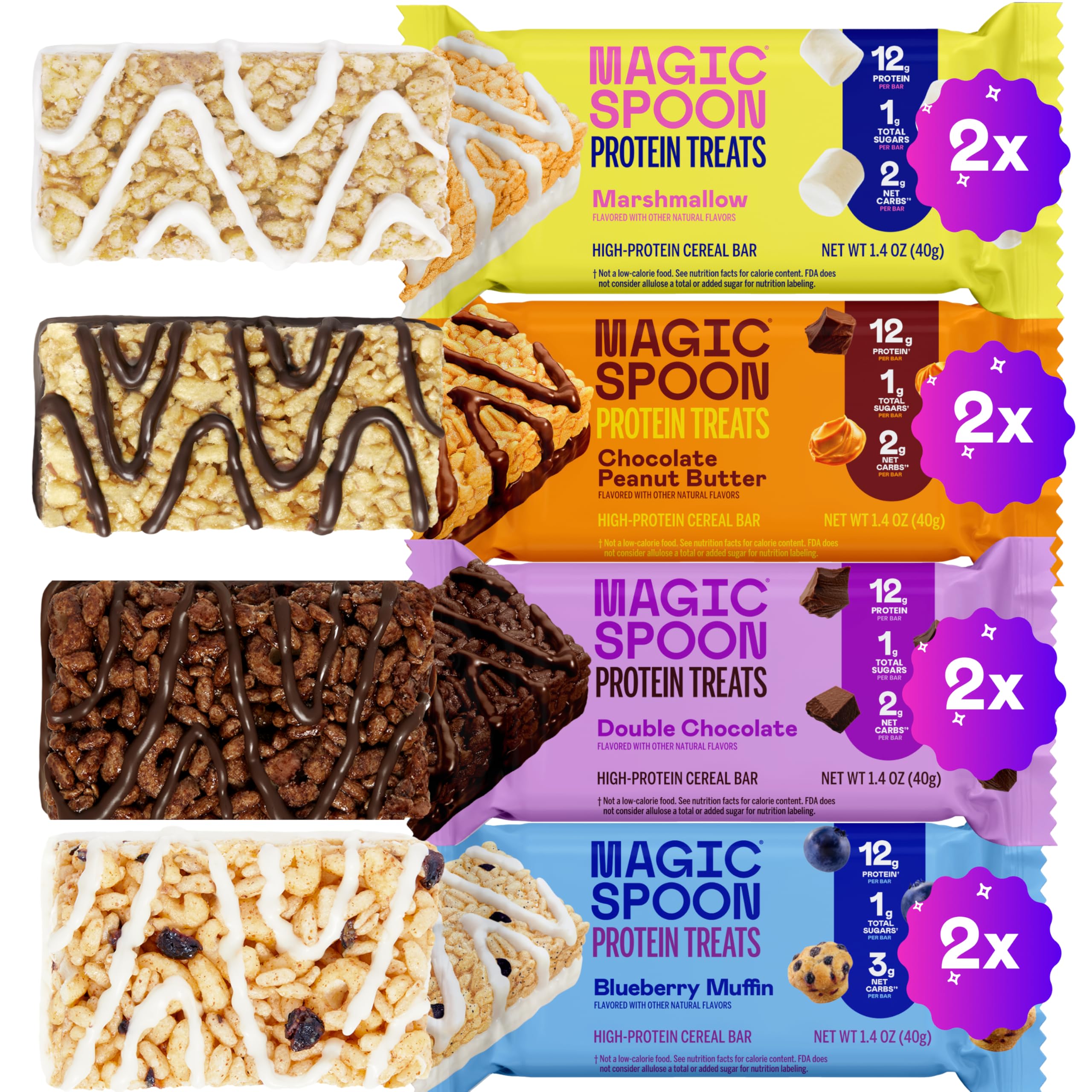 Magic Spoon barra proteina marshmallow, snack alto en proteína para energía sostenida.