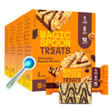 Barra Magic Spoon Treats chocolate con maní, sabor intenso y alto contenido proteico.