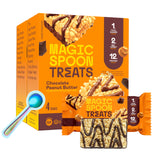 Magic Spoon Treats barra proteina chocolate cacahuate, snack delicioso y sin gluten
