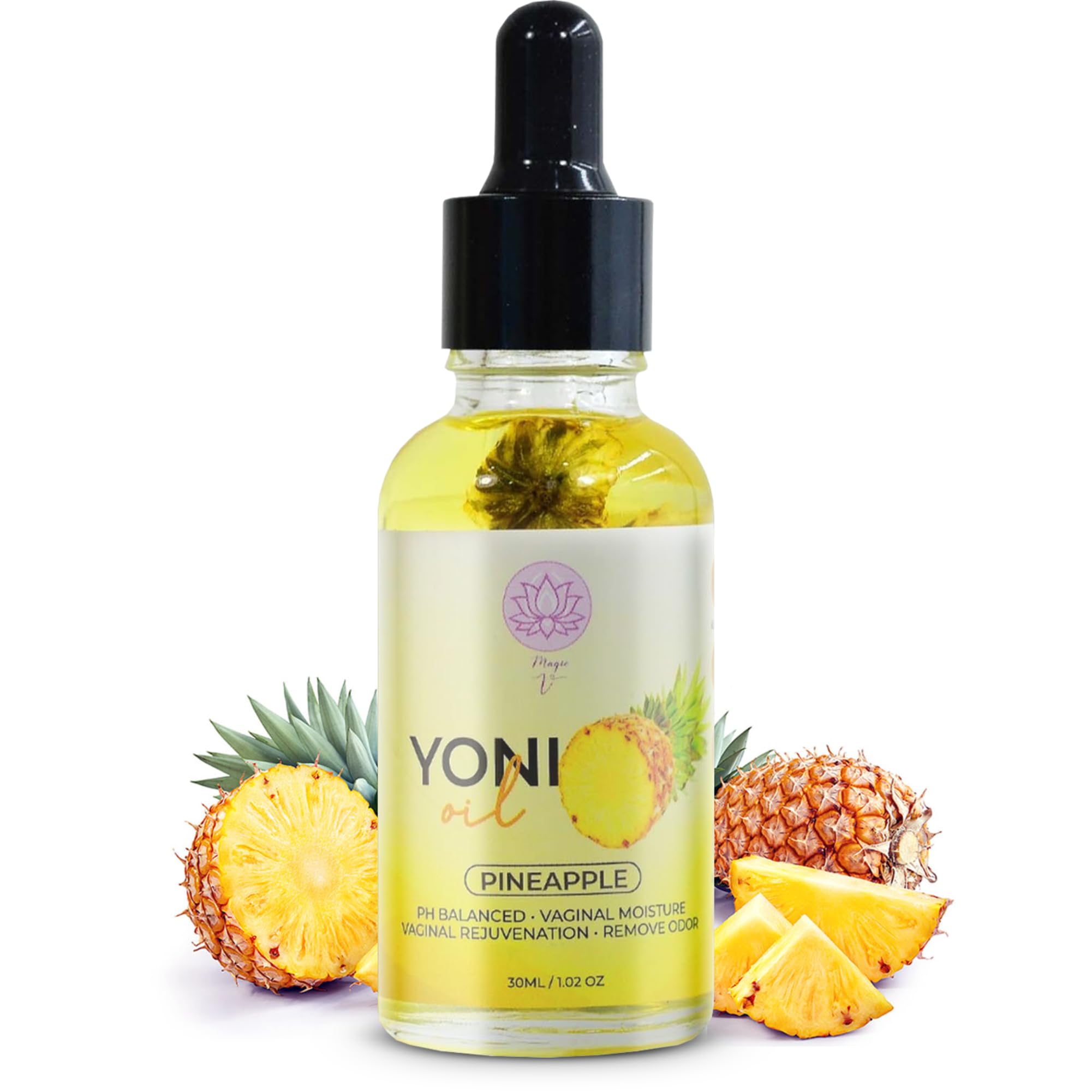 Magic V Steam Yoni Oil, equilibrio de pH para uso diario.