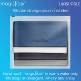 MagicFiber cuidado fácil: lavado a mano y secado al aire.