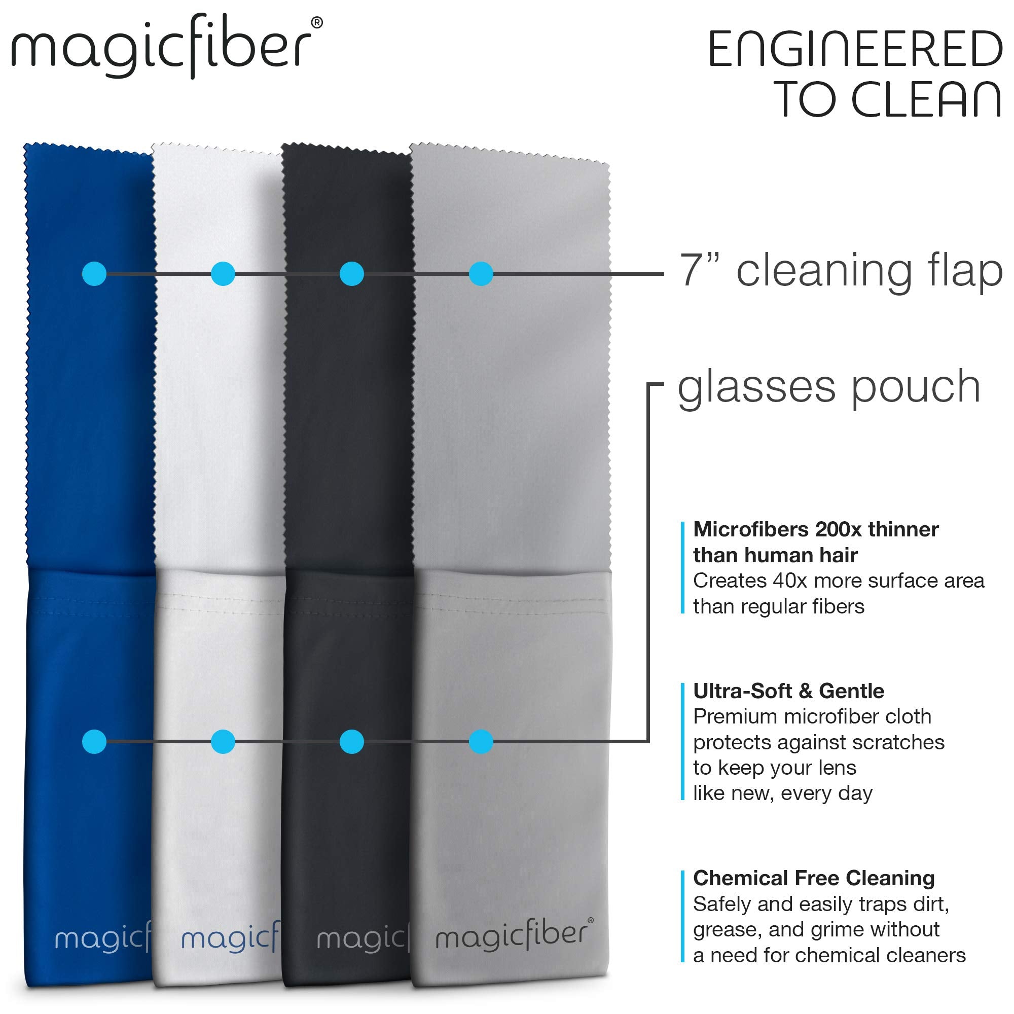 MagicFiber colores variados para hombres y mujeres.