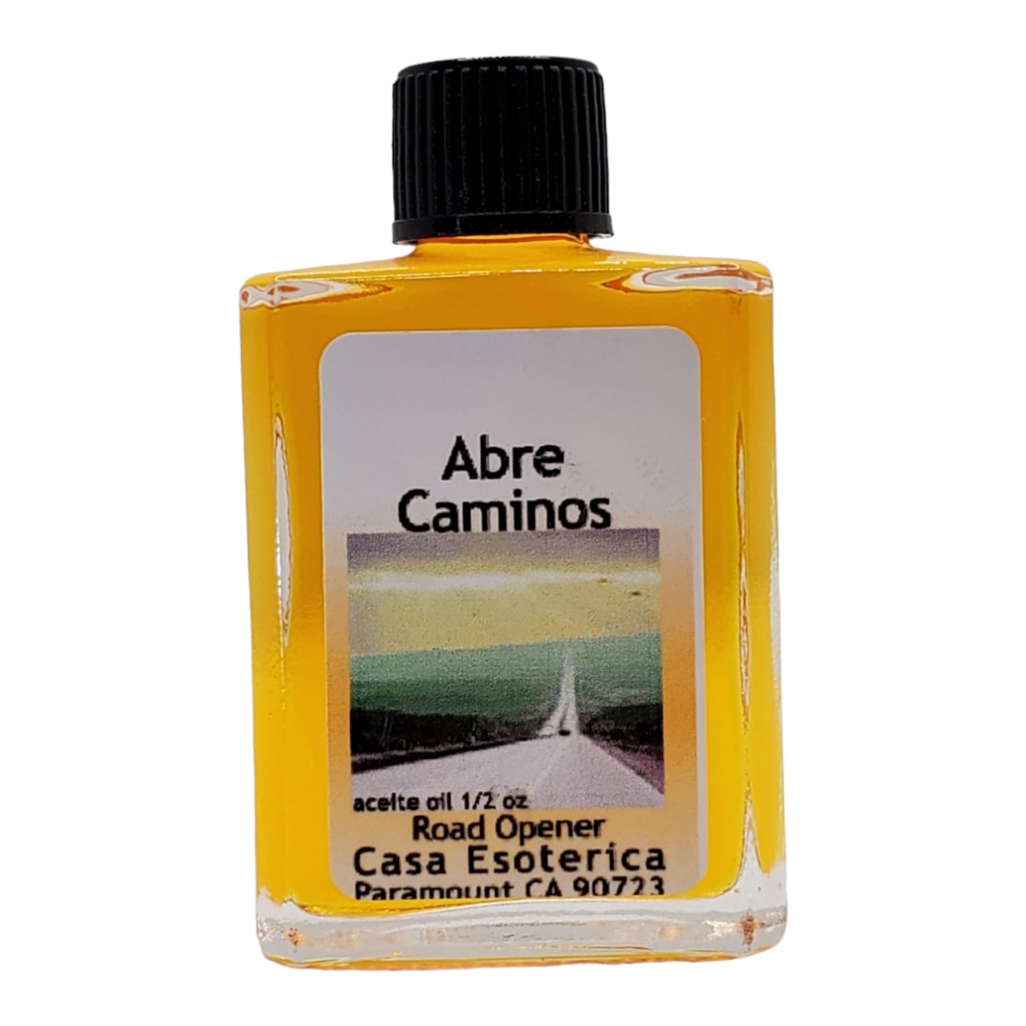 Magick Space Aceite Abre Caminos naranja, frasco compacto para despejar obstáculos y atraer oportunidades.