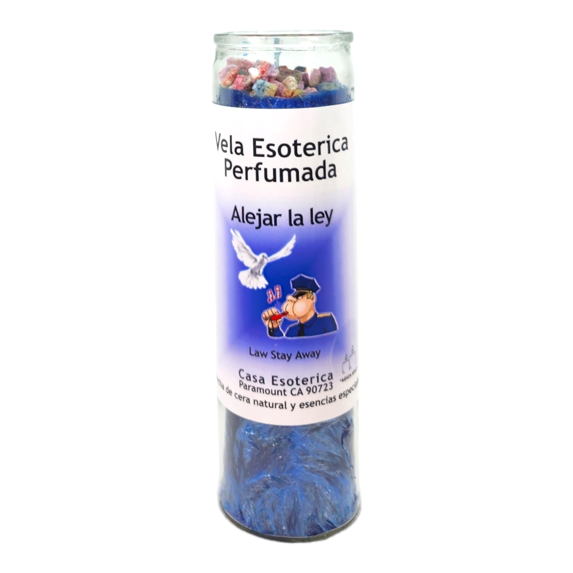 MAGICK SPACE Vela alejar la ley palma azul, protege y aporta claridad espiritual