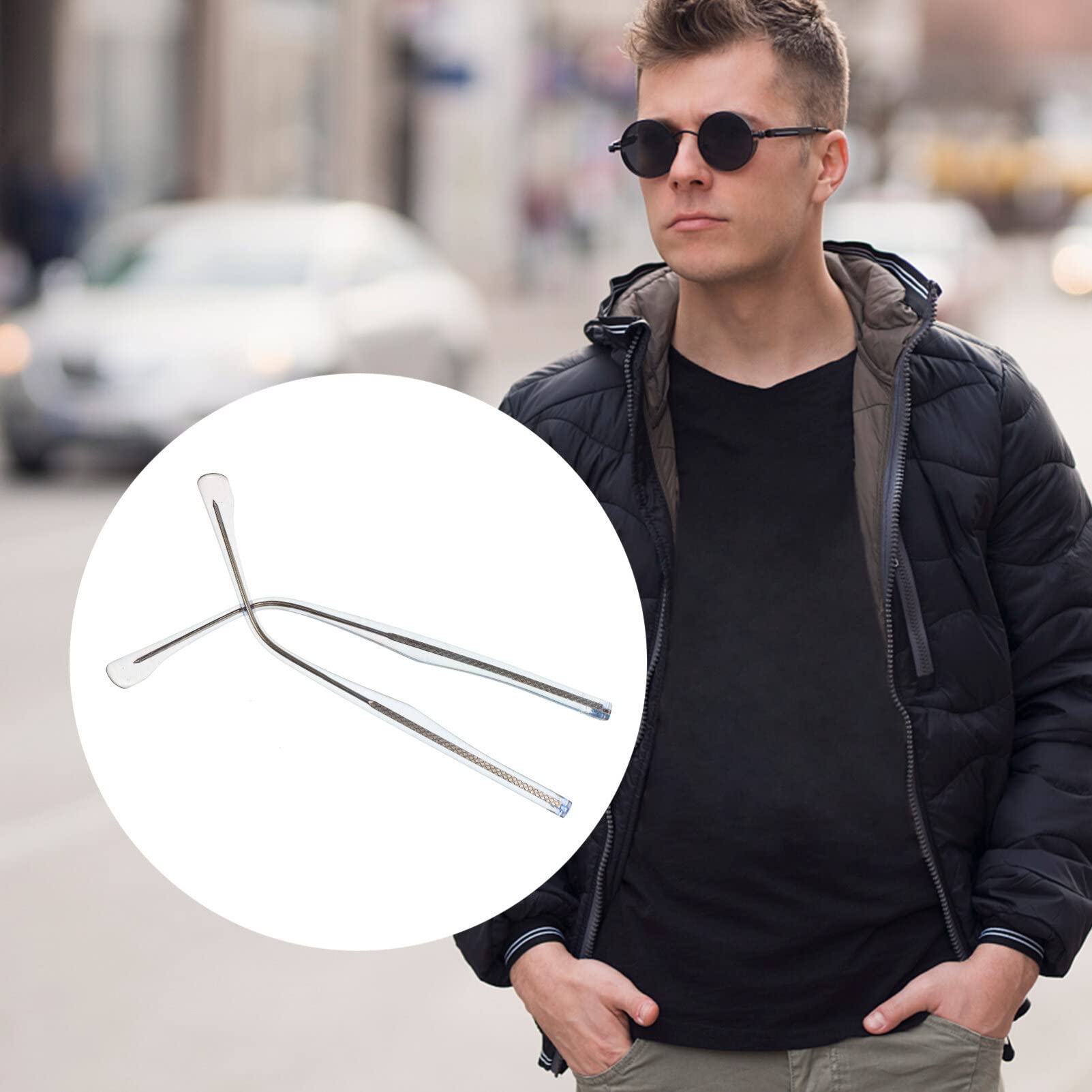 Brazos izquierdos MAGICLULU para anteojos de metal, universal y estable