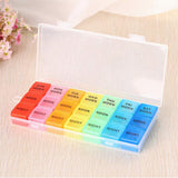 MAGICLULU caja pastillas arcoíris facilita identificar dosis por color.