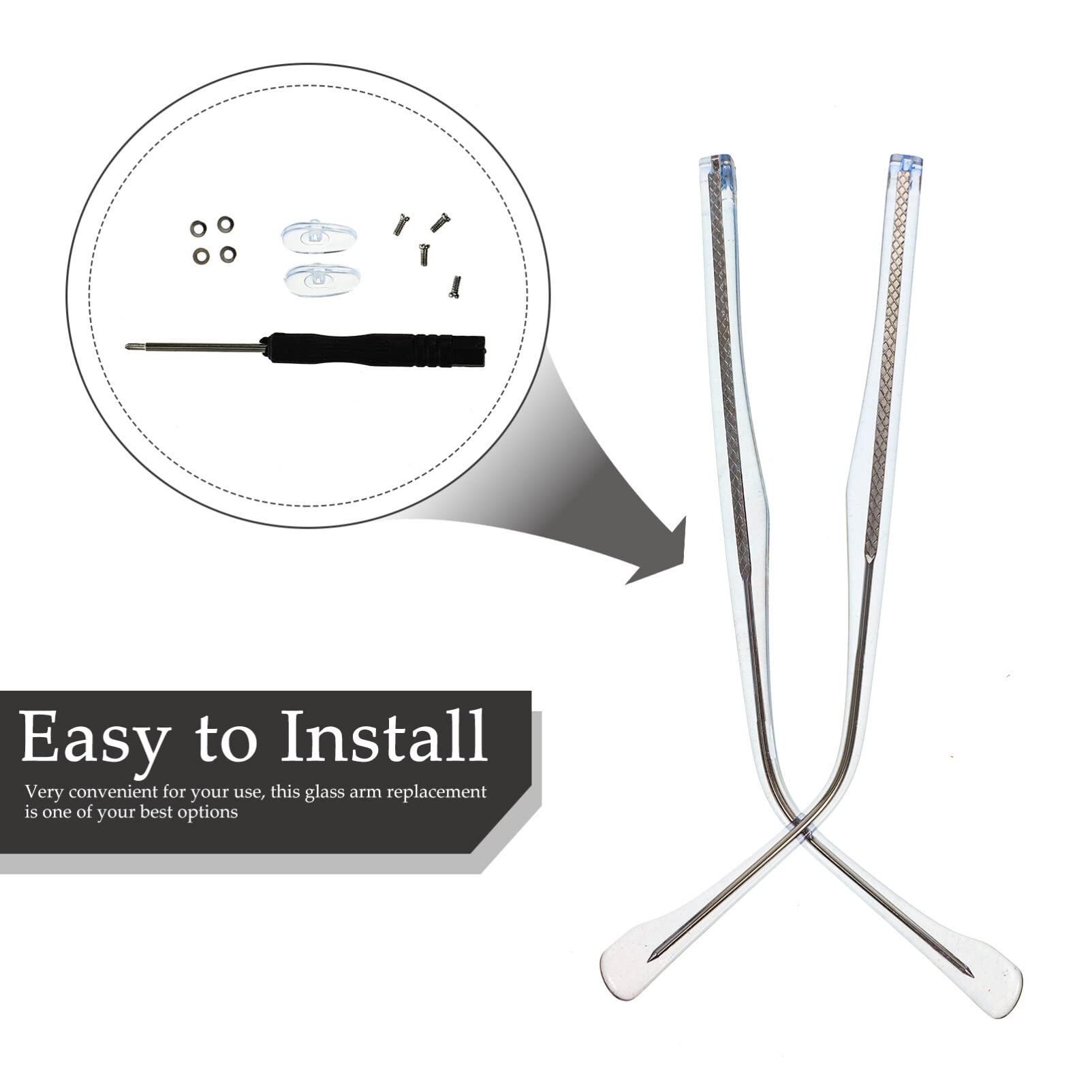 Kit MAGICLULU de reparación para anteojos de metal, solución rápida