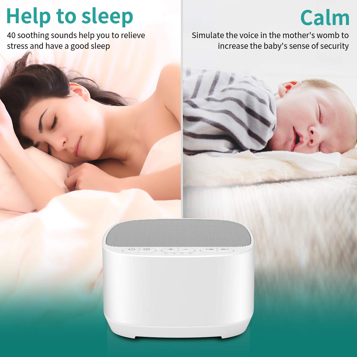 Magicteam Sleep Sound diseño compacto y portátil para casa u oficina.