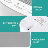 Magicteam Sleep Sound con temporizador de 1h, 2h o 3h para sueño programado.