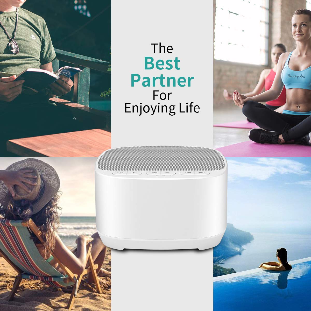 Magicteam Sleep Sound con volumen ajustable de 32 niveles para cada habitación.