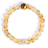 Pulsera Magiriam citrino y ojo de tigre para uso diario