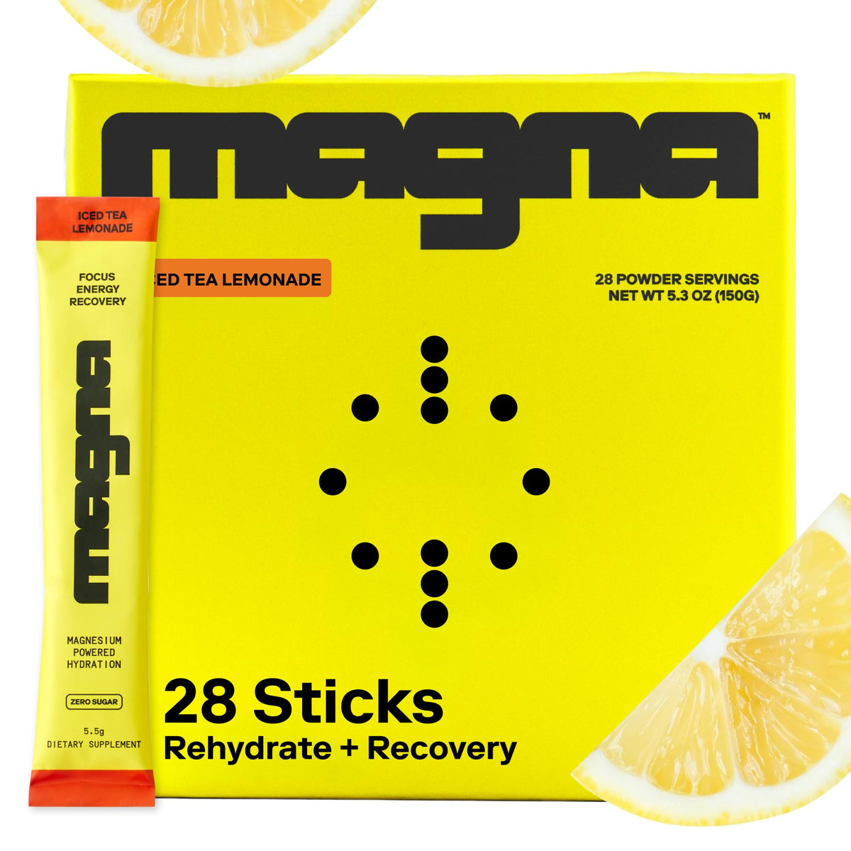 Magna Electrolytes polvo para hidratación rápida en entrenamientos.