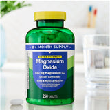 Tableta de magnesio oxide 400 mg lista para tomar