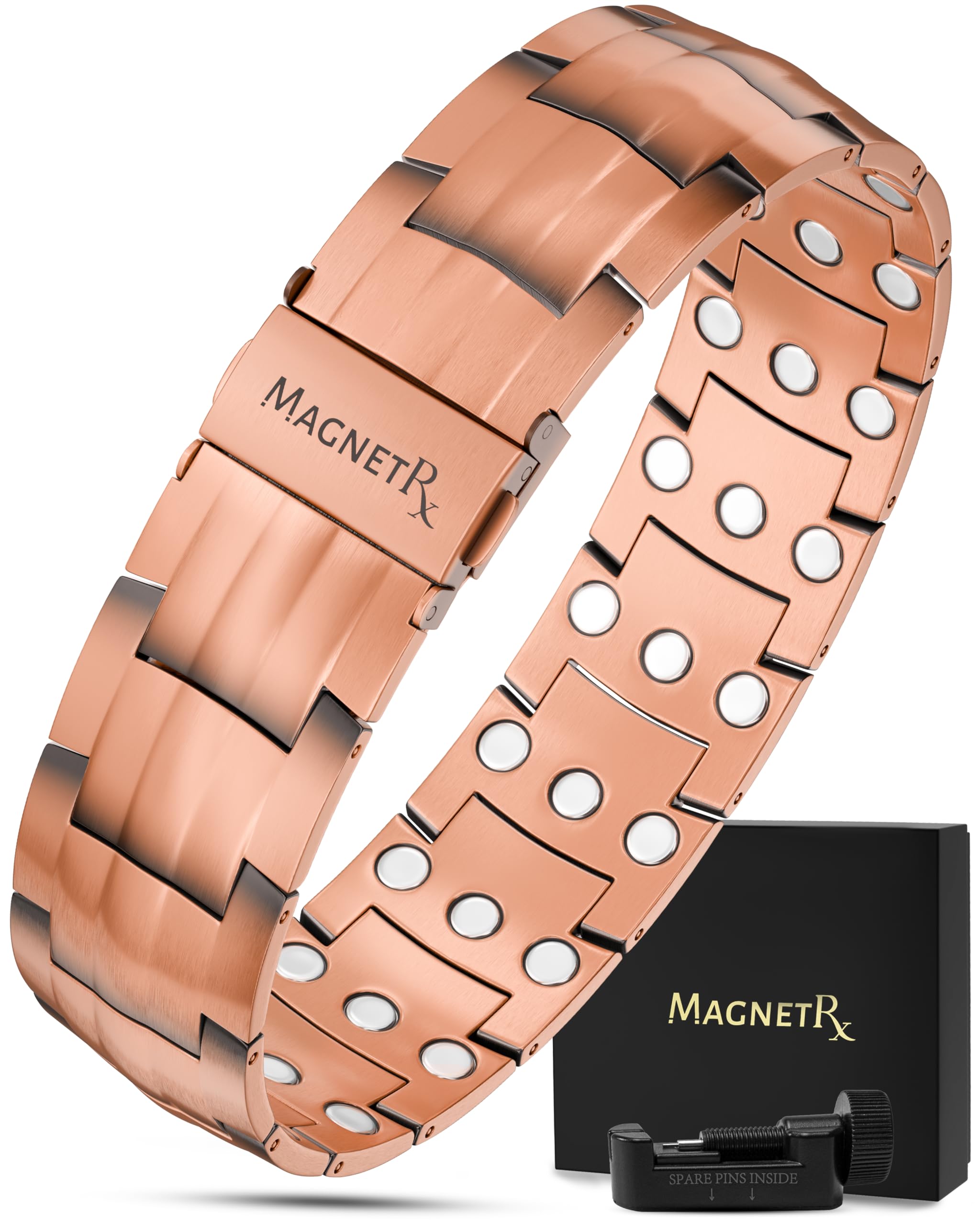 MagnetRX 3X brazalete de cobre con tres imanes para uso diario