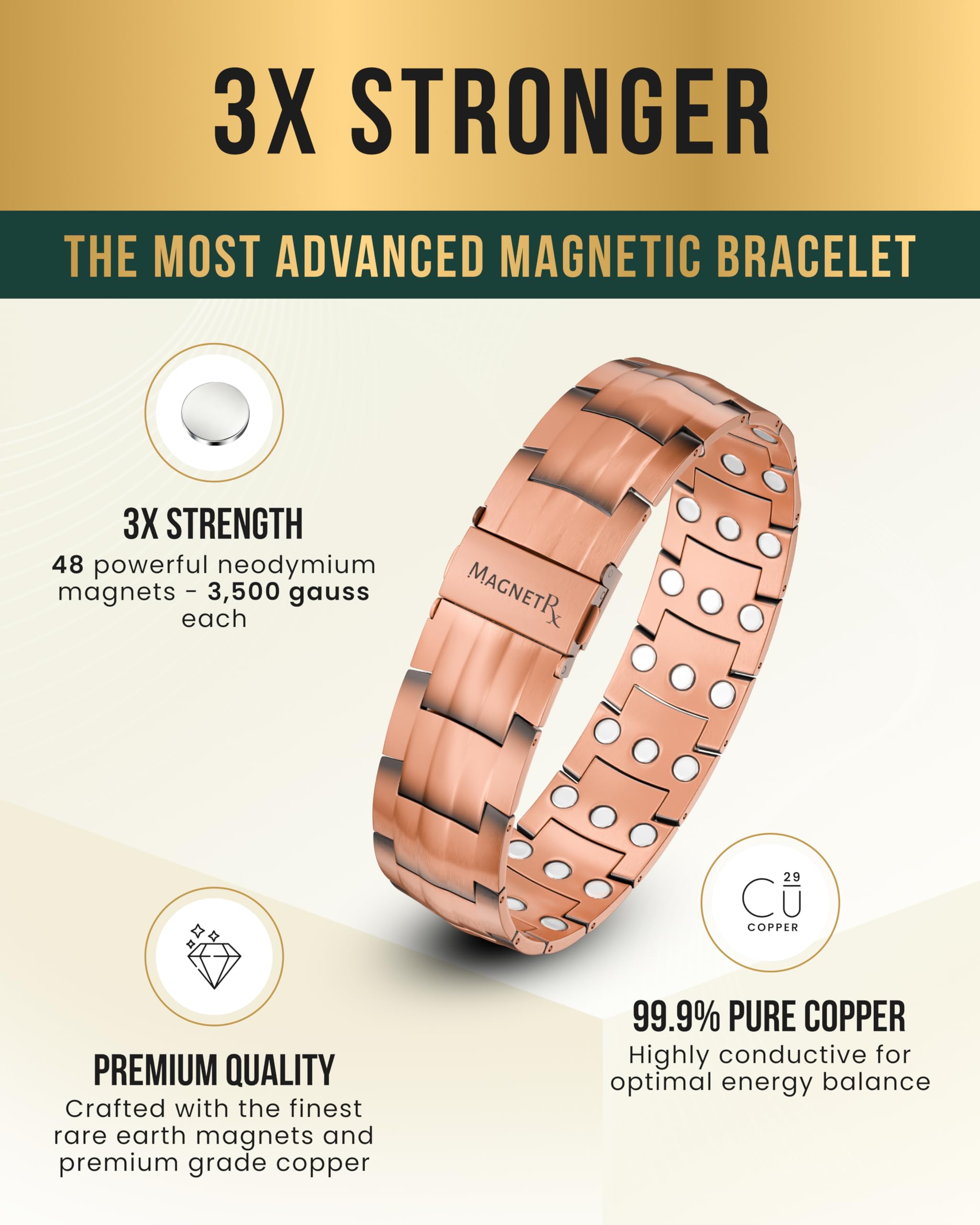 Brazalete MagnetRX en caja regalo elegante para un regalo especial