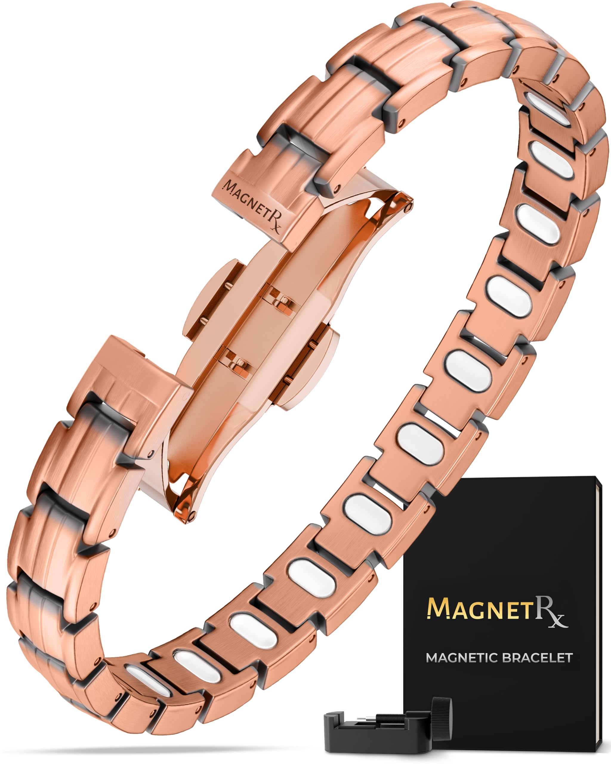 Brazalete de cobre MagnetRX para mujer EllipseMAX, diseño elegante para uso diario.
