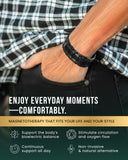 Brazalete MagnetRX para hombre de titanio, duradero y resistente al agua.