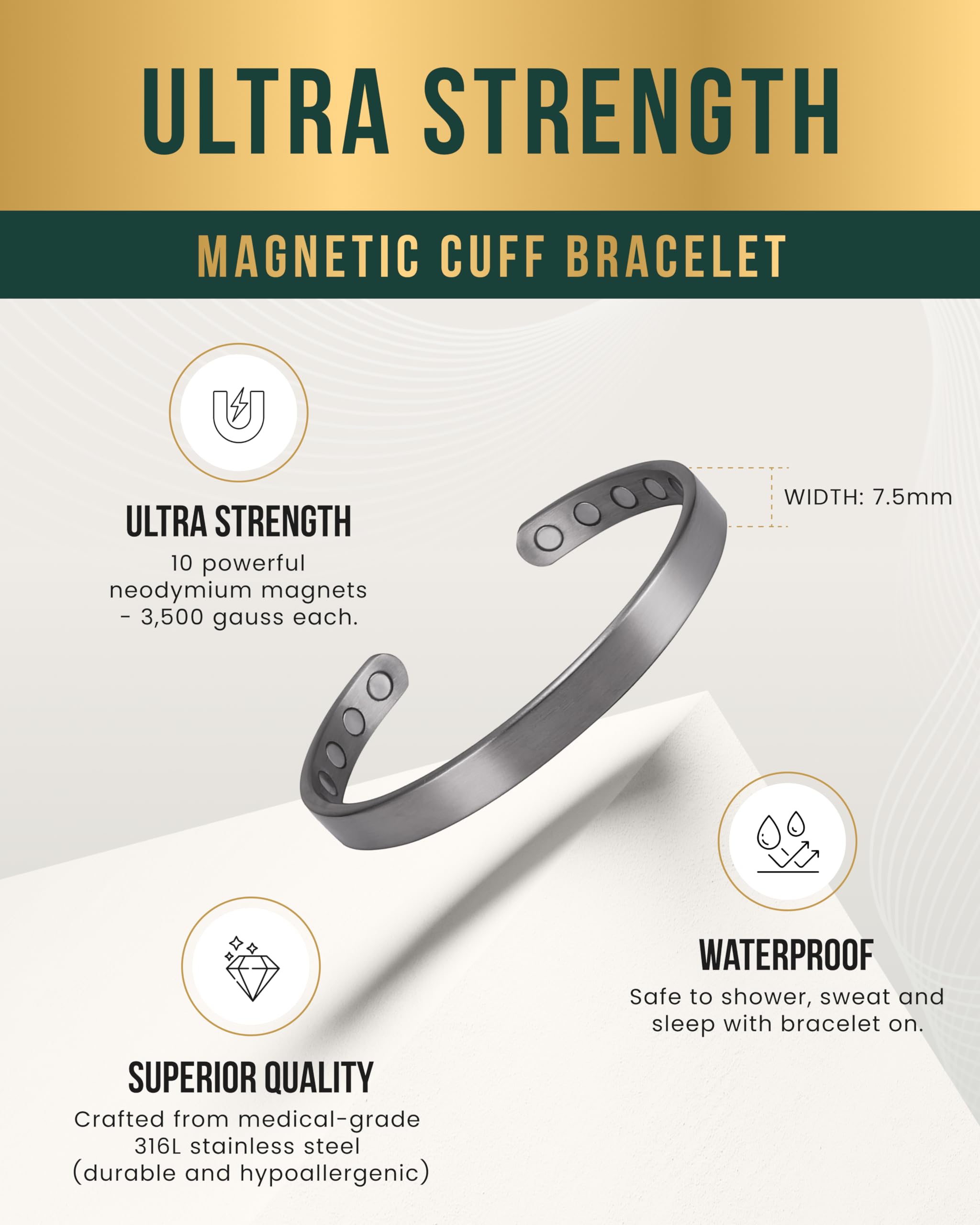 Caja regalo MagnetRX para pulsera magnética, presentación premium