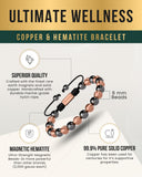 Cierre ajustable MagnetRX, pulsera de cobre con ajuste seguro.