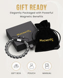 Pulsera MagnetRx plateado con acabado brillante