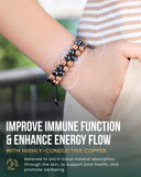 Cierre y ajuste de la pulsera MagnetRX para un ajuste seguro