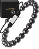 Pulsera MagnetRX hematita de fuerza máxima, posible alivio y apoyo a la circulación.