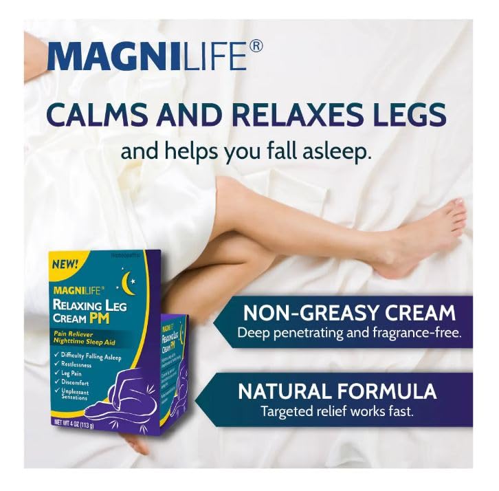 MagniLife Crema Piernas PM con lavanda para relajación nocturna.
