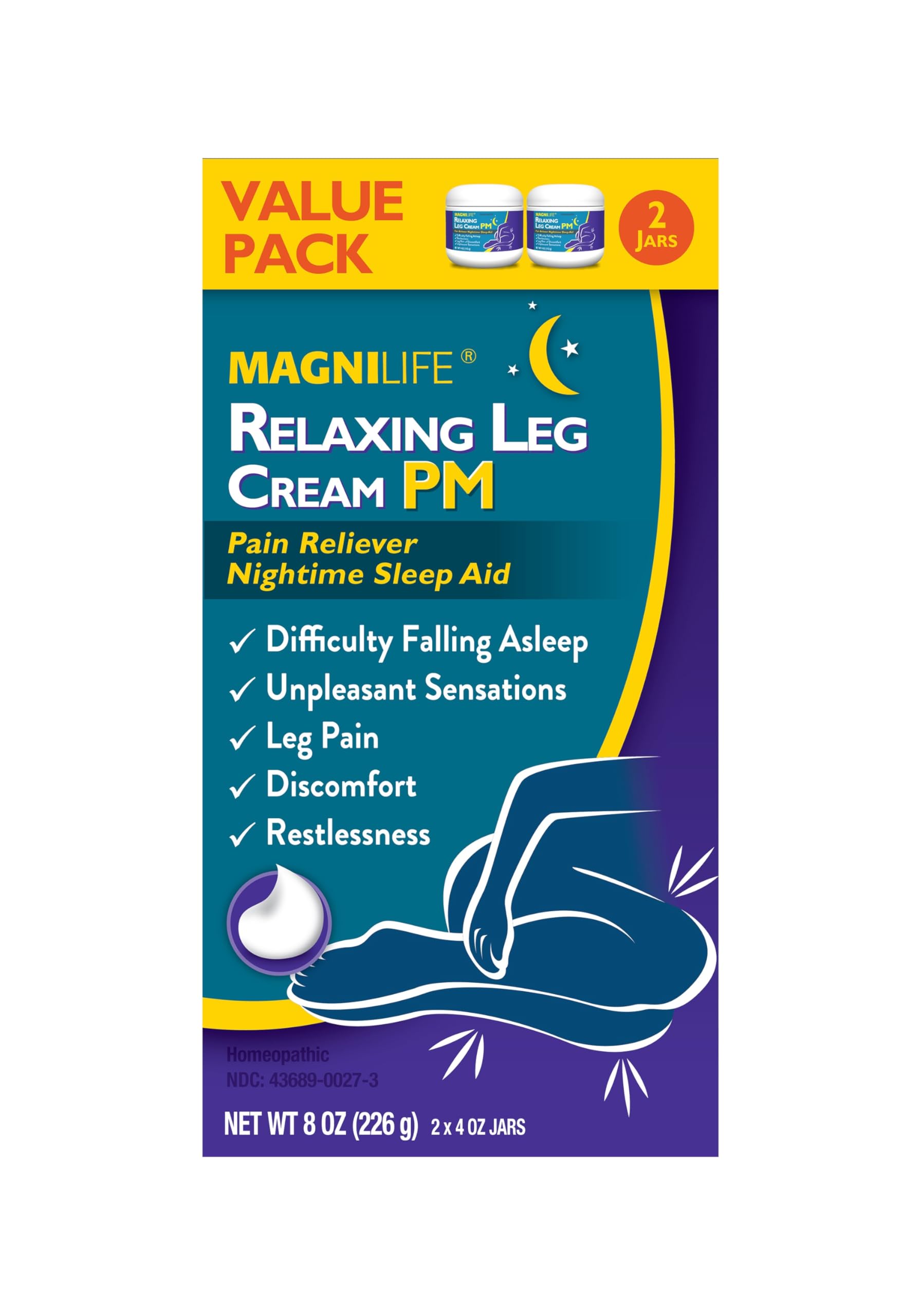 MagniLife Crema Piernas PM rutina nocturna relajante.