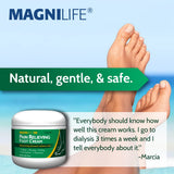 MagniLife Crema para Pies: envase práctico de 4 onzas para uso doméstico.