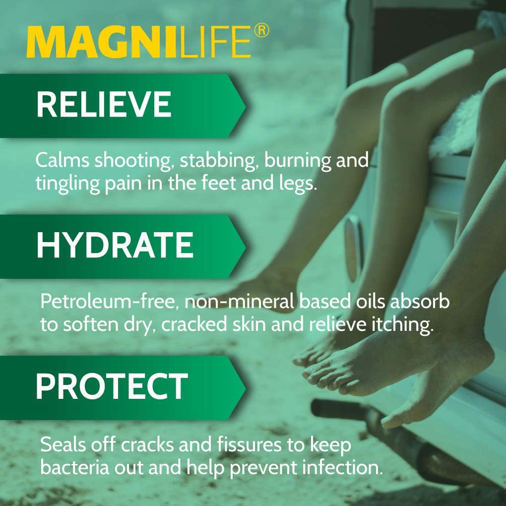 MagniLife Crema para Pies: textura no grasa que se absorbe rápido.