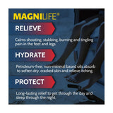 MagniLife pies con hidratación para piel seca y suave