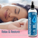 Magnum Solace, aceite de magnesio puro en envase de vidrio para uso diario