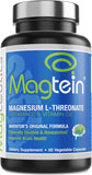 Magtein, botella de cápsulas, apoyo cognitivo diario para memoria y enfoque.