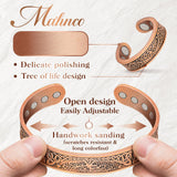 Anillo de cobre Mahnco con drenaje linfático para confort diario.