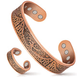 Pulsera Mahnco de cobre con Árbol de la Vida para uso diario y estilo elegante.