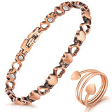 Pulsera Mahnco de cobre con imanes para drenaje linfático y uso diario