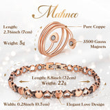 Pulsera de cobre Mahnco resistente a arañazos y sin oxidación