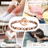 Pulsera tobillo Mahnco hipoalergénica, libre de níquel para piel sensible.