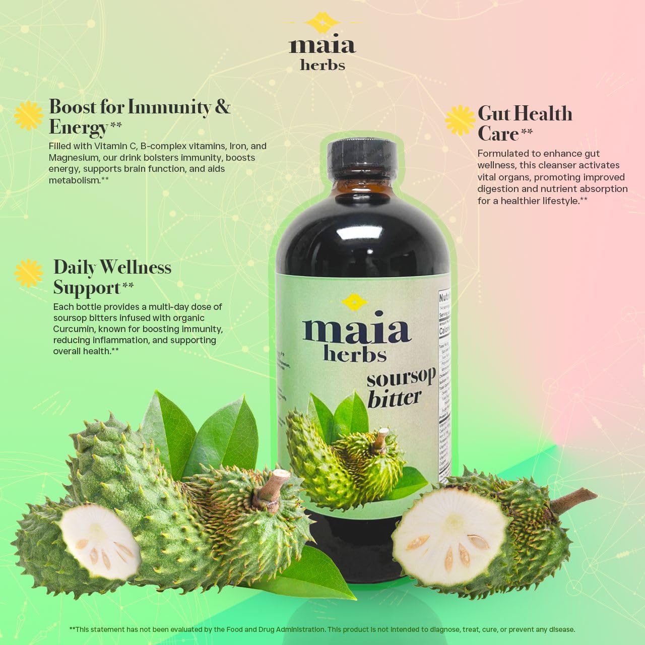 Maia Herbs: presentación de 473 ml lista para disfrutar.