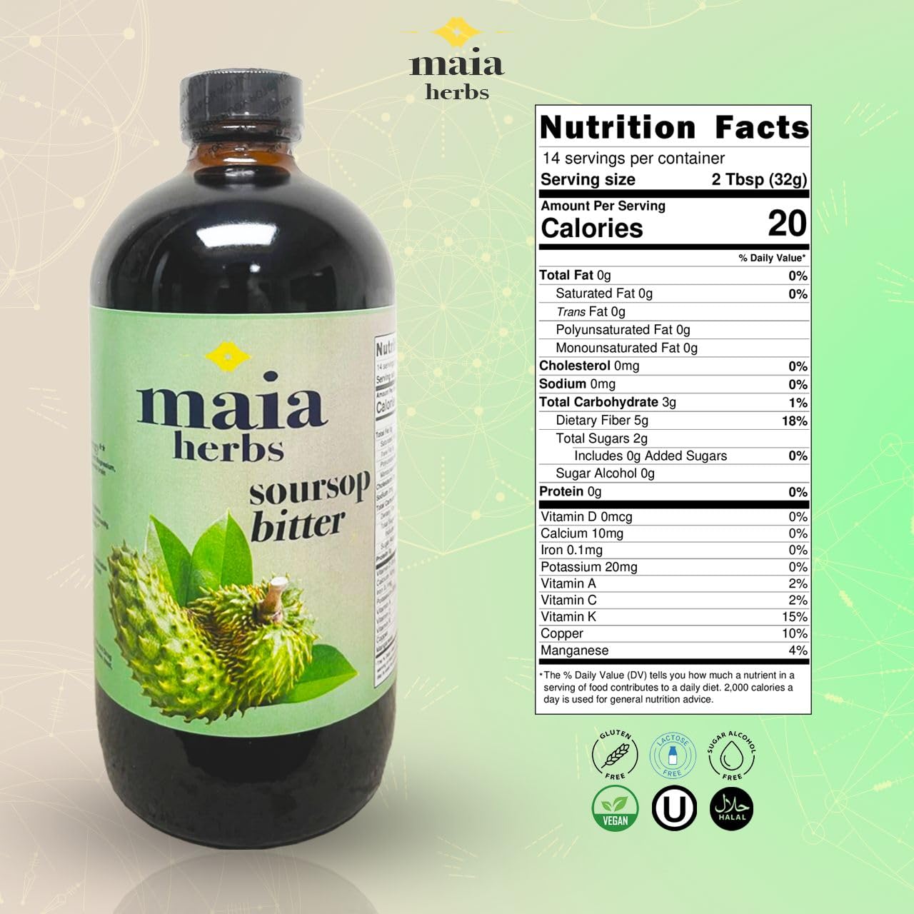 Maia Herbs: vertido suave para añadir a bebidas y rituales.